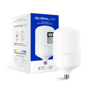 LED лампа (высокомощная) GLOBAL 50W 6500K E27 холодный свет (1-GHW-006-1)