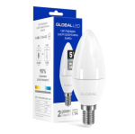 LED лампа GLOBAL C37 CL-F 5W яркий свет 220V E14 (1-GBL-134-02)