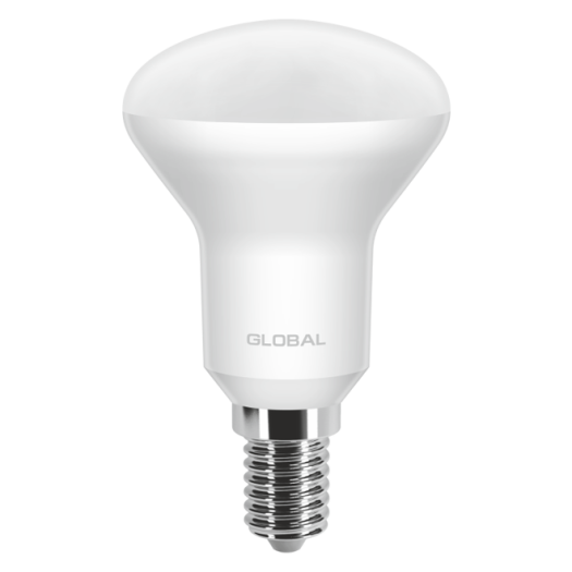LED лампа GLOBAL R50 5W теплый свет 220V E14 (1-GBL-153)
