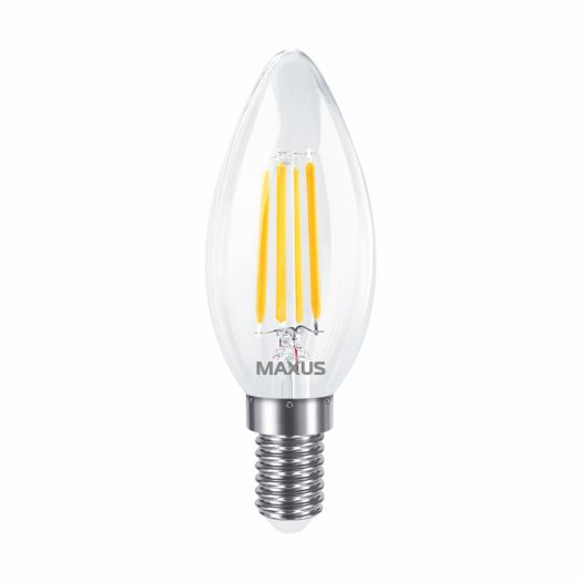 Лампа світлодіодна C37 FM 7W 4100K 220V E14 Clear