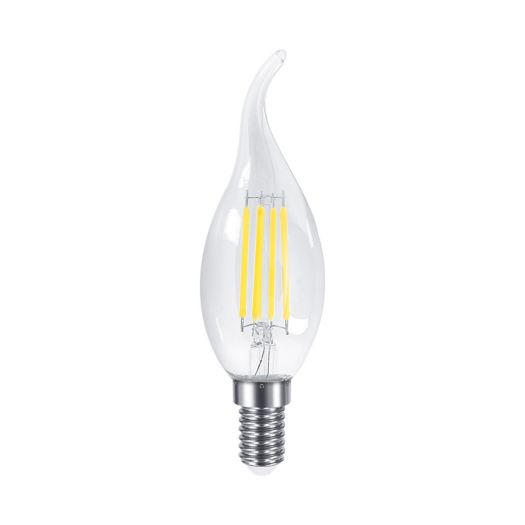 Лампа світлодіодна C37 FM-T 6W 4100K 220V E14 Clear