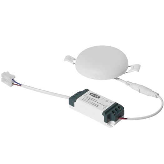 LED світильник точковий врізний MAXUS SP edge 9W, 4100К (коло)